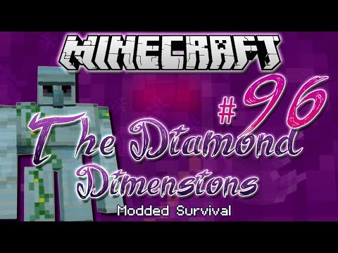 DanTDM - "DIAMOND GOLEM" | Diamond Dimensions Modded Survival #96 | Minecraft