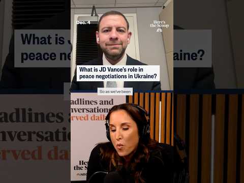 What is JD Vance's role in peace negotiations in Ukraine?