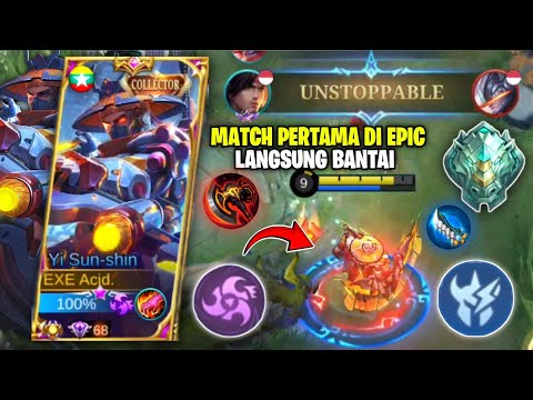 MATCH PERTAMA DI EPIC PAKE EMBLEM REVAMP TERBARU YI SUN SHIN! LANGSUNG KITA B4NTAI! TOP GLOBAL YSS