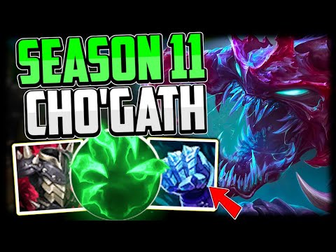 How to play Cho'Gath + Best Build/Runes | Cho'Gath Guide Season 11 League of Legends