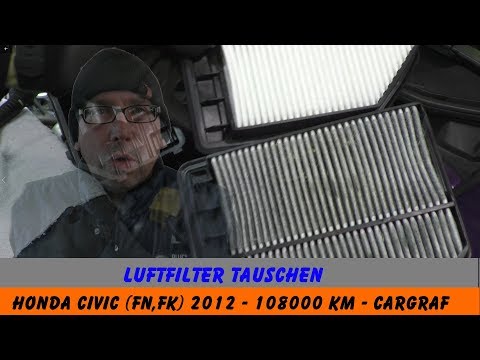 Change air filter - HONDA CIVIC (FN,FK) - MK8 - 2012 - 108000KM