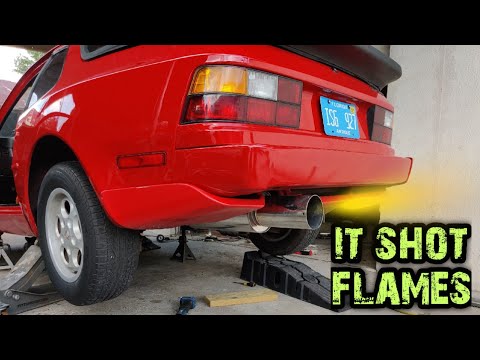 1984 Porsche 944 testing exhaust: HKS High-power, cherry bomb glasspack vs stock muffler