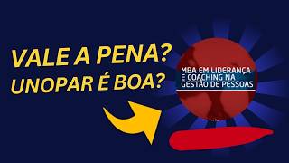 Curso de MBA em Liderança e Coaching da Unopar [EAD] é bom? Vale a Pena ?