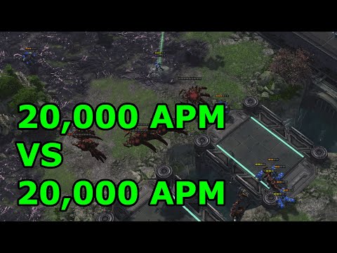 20,000 APM VS 20,000 APM! - BenBotBC vs Eris - Starcraft 2 AI