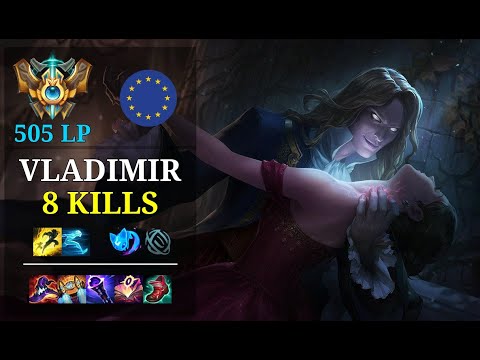 Vladimir Bot vs Karthus - 8 kills - Elite500 EUW Challenger (505 LP) Patch 11.3