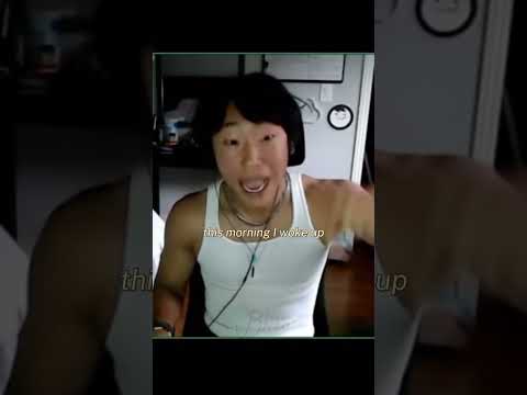 This morning he woke up...