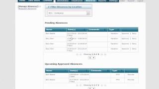 eSchedule Tutorial - Approving Absence Requests