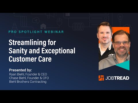A spotlight presentation by a contractor demonstrating how JobTread Pro streamlines operations and improves customer care.