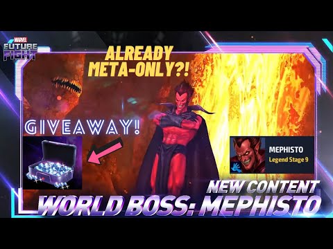 How DIFFICULT is STAGE 9 MEPHISTO WBL?! 6% Pierce SOON? Crystal Giveaway - Marvel Future Fight
