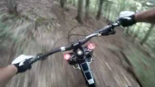 preview picture of video 'Friston forest downhill runs filmed on a go pro hd'