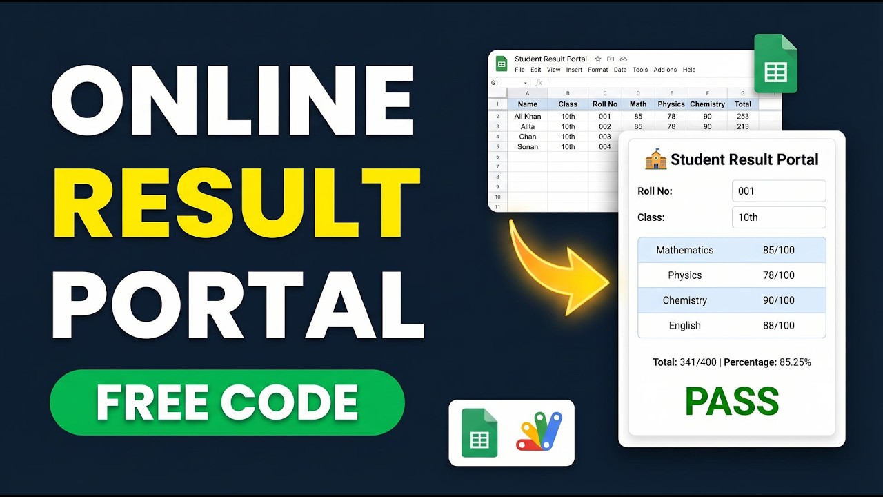 How to make a Online Result Web App for Mu… | Rameez Scripts