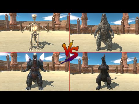 Who Is The STRONGEST Among GODZILLA? - Animal Revolt Battle Simulator