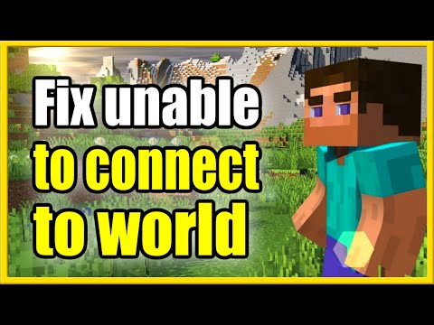 How to FIX Unable to Connect to World in Minecraft PS4, Xbox, PC (Easy Method!)