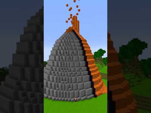 VOLCANO Build Battle In Minecraft - NOOB VS PRO CHALLENGE - Maizen Mizen Mazien Parody