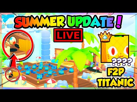 (🔴LIVE) 🌴SUMMER EVENT IS HERE in PET SIMULATOR 99!! (Roblox)