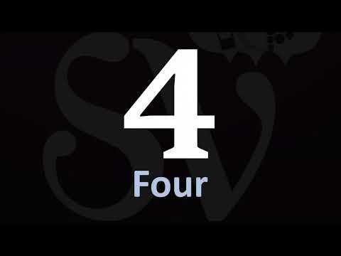 How to Pronounce 4 (Number Four)