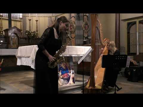 A. Ghidoni - Nocturne et Sicilienne  performed by Duo Stabio -Terzano, sax and  harp duo