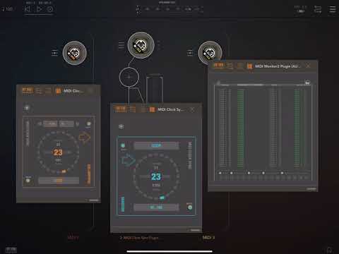 MIDI SWEET: MIDI Clock Sync / MIDI Monitor2 (Audio Units) - AUM BUG