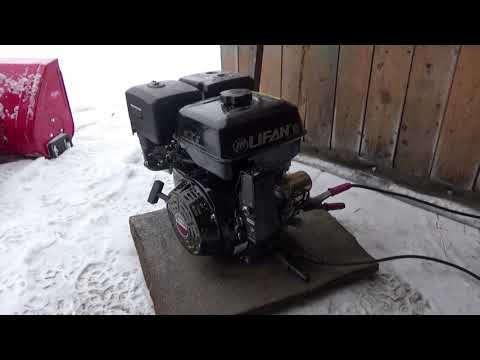 Двигатель Lifan 190FD 15л.с..Первая обкатка(без нагрузки)