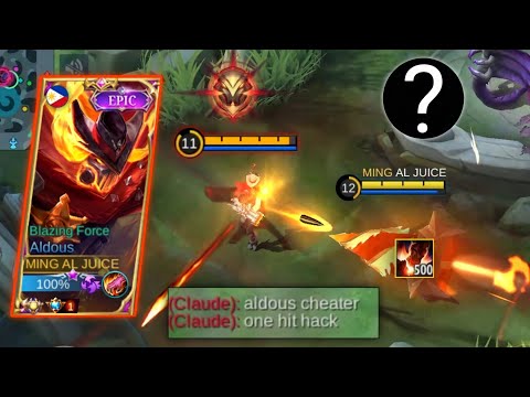 ALDOUS NEW ONE SHOT BUILD DAMAGE HACK (MUST WATCH) | TOP GLOBAL ALDOUS BEST BUILD ONE HIT BUILD