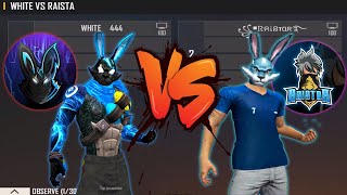 WHITE 444 VS RAISTAR  1V1 INDIAN ONE TAP KING VS M