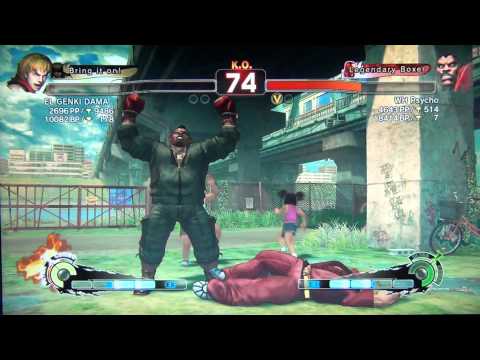 SSF4 AE Ranked Match - WH Psycho (Balrog) Vs EL GENKI DAMA (Ken)