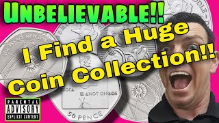 THIS IS CRAZY when you find a full coin collection / rare 50p coin hunt