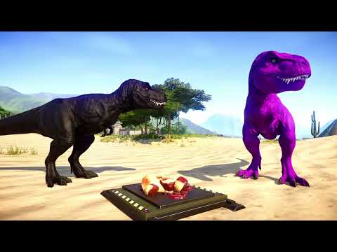 🌍 Jurassic World Evolution – T-Rex Color Pack Vs Ceratossauro vs Chomper Vs Bahariasaurus! 🦖🔥 Épica!