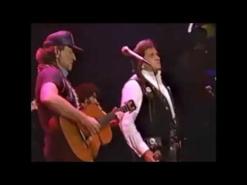 Willie Nelson New Year's Eve party 1984 - I still miss someone with Johnny Cash