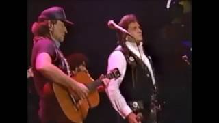 Willie Nelson New Year&#39;s Eve party 1984 - I still miss someone with Johnny Cash