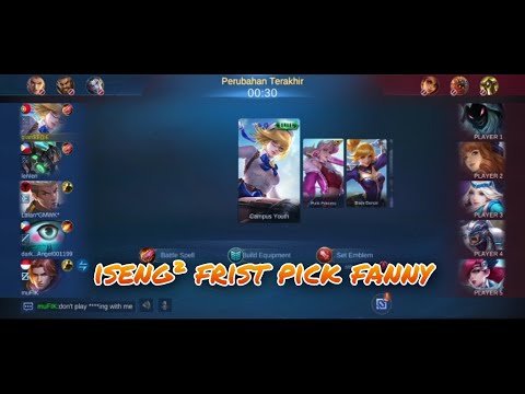 Uji nyali frist pick - fanny mobile legends