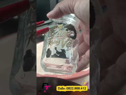 Thử thách tem UV DTF với nước