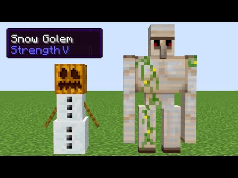 strength V snowman vs iron golem