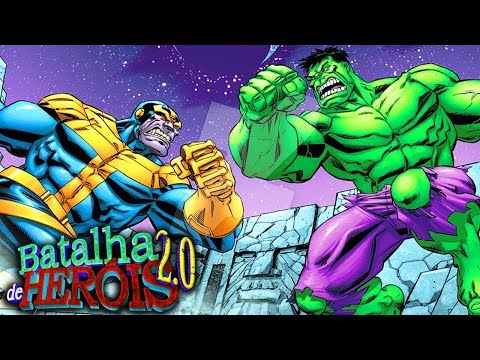 Minecraft BATALHA DE HERÓIS 2.0 - THANOS vs HULK ! QUAL É O HERÓI MAIS FORTE DE TODOS ?!