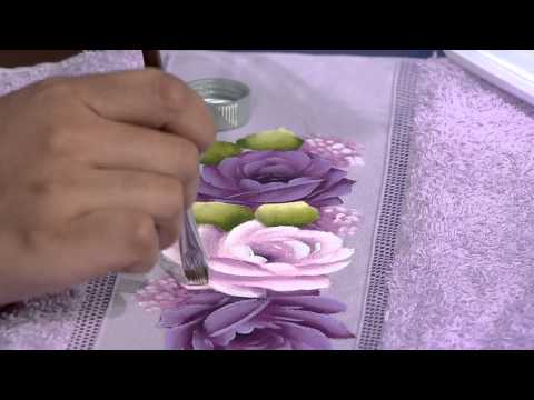 Mulher.com 11/07/2014 - Pintura Rosa Toalha de Rosto por Ana Laura Rodrigues - Parte 2