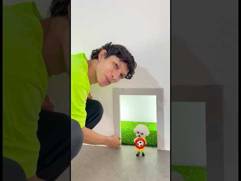 O que tem atrás dessa mini porta de futebol? 😱⚽️