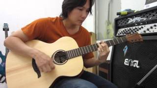 Video thumbnail for อ.โอ๋ รีวิวกีตาร์โปร่ง LAG TRAMONTANE T70A ACOUSTIC GUITAR by chatreeo
