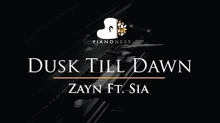 Zayn Feat Sia - Dusk Till Dawn - Piano Karaoke / S