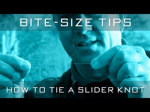 How To Tie A Slider Knot With Alan Scotthorne