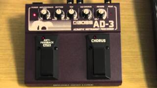 Video thumbnail for Boss AD-3 acoustic instrument processor review and user guide by GLB Productions