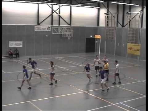 Wereldgoal korfbal achterover