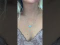 Gold And Diamond Evil Eye Necklace