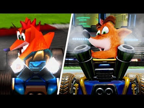 20 Year Challenge - Crash Team Racing Nitro-Fueled 2019 vs. Crash Team Racing 1999