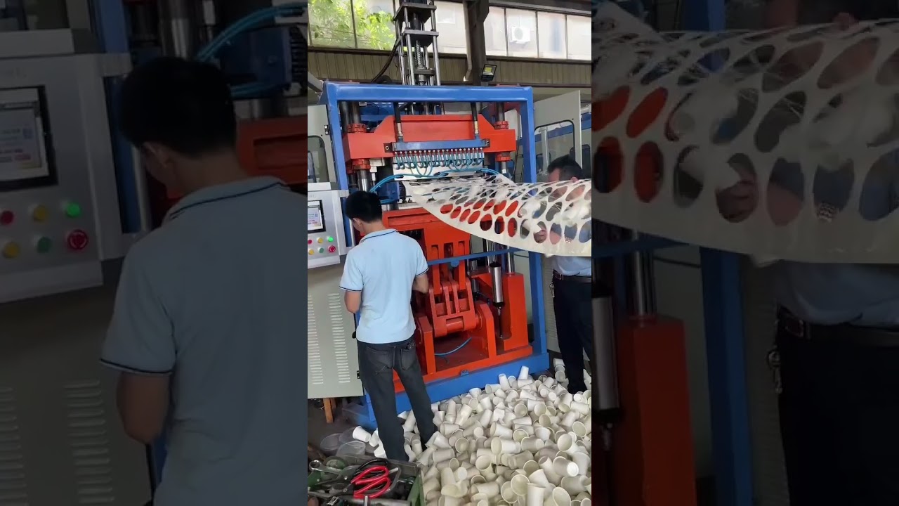Corn starch biodegradable cup making/thermoforming machine automatic production line
