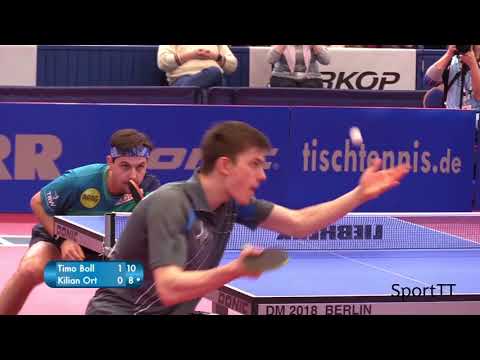 Timo Boll vs Kilian Ort [ German National Championship 2018 Final ]