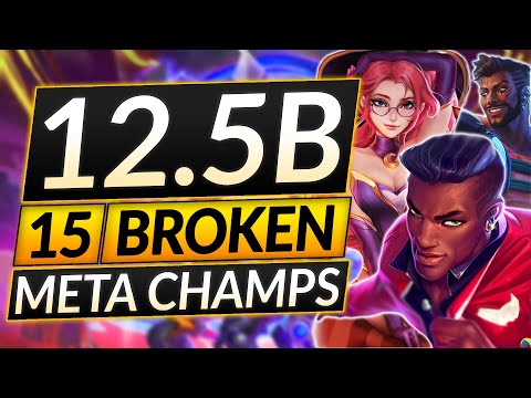 3 MOST BROKEN MAINS of EVERY ROLE for Patch 12.5B - Best Champions Tier List - LoL Guide