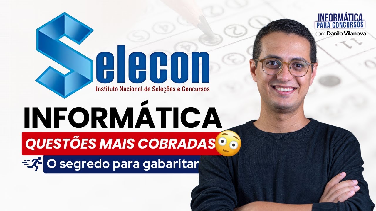 Banca SELECON | PMSE - Questões de prova | Informática com Danilo Vilanova #opior