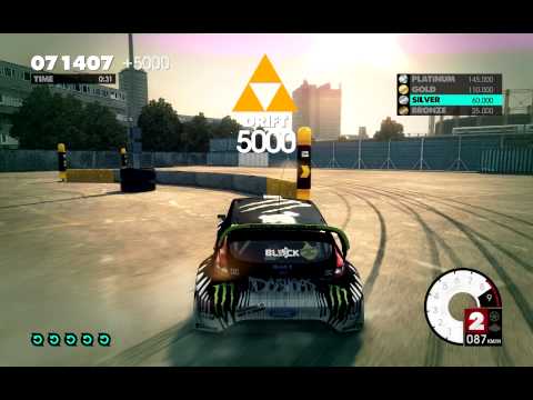 Dirt 3 Gymkhana Drift Tutorial Platinum medal