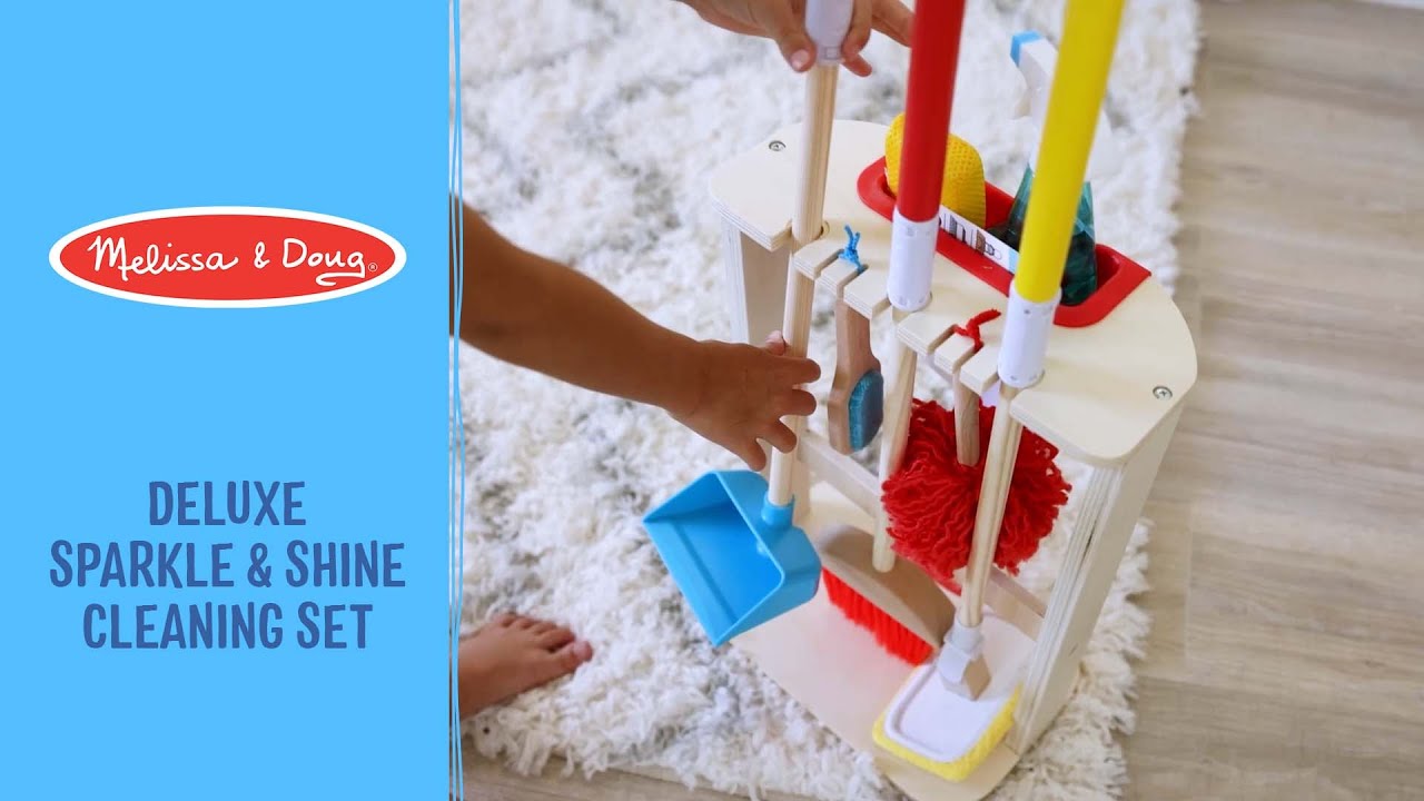 Melissa & Doug Deluxe Sparkle & Shine Cleaning Set