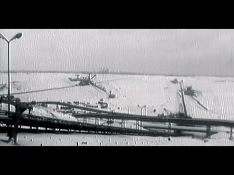 The frozen open-cast mine in 1978/79